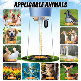 PAUQRWIE indoor-outdoor use adapts to coop and yard feeding