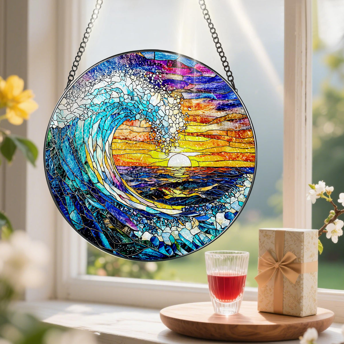 Pauwadu Boxed Suncatcher Packaging protects art during shipping.