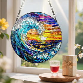 Pauwadu Boxed Suncatcher Packaging protects art during shipping.