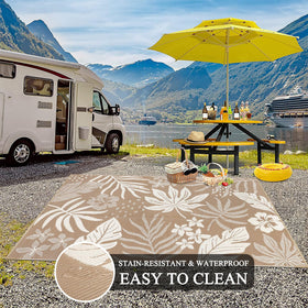 Pauwer lightweight rug with carrying bag ideal for camping and RV trips