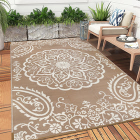 Pauwer rug suits patios, decks, RVs, picnics for versatile use