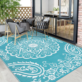 Pauwer patio rug offers soft, cozy comfort on decks and porches.