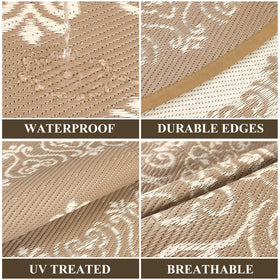 Pauwer polypropylene weave close-up highlights durability and weather resistance