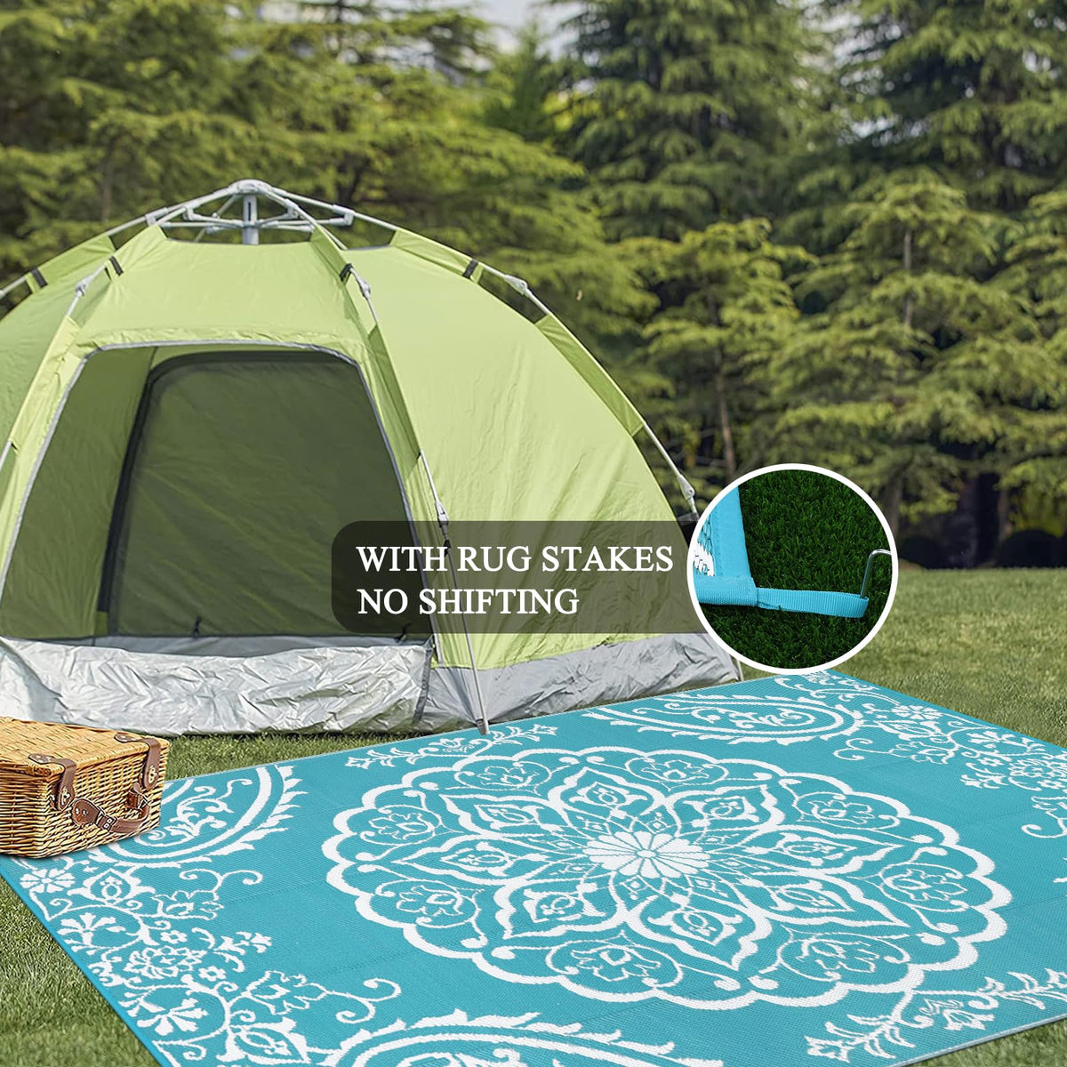 Pauwer RV mat suitable for camping, beach trips, and road journeys.