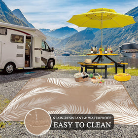 Pauwer UV-coated outdoor rug stays vibrant and fade-resistant