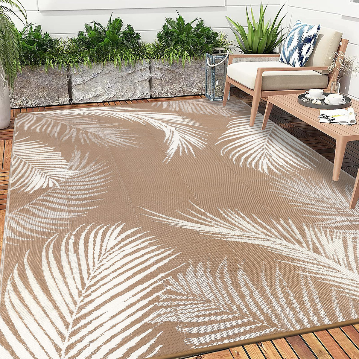Pauwer versatile mat for patio, deck, backyard, RV, or beach outings