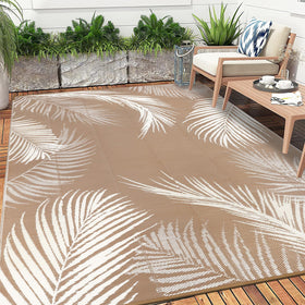 Pauwer versatile mat for patio, deck, backyard, RV, or beach outings
