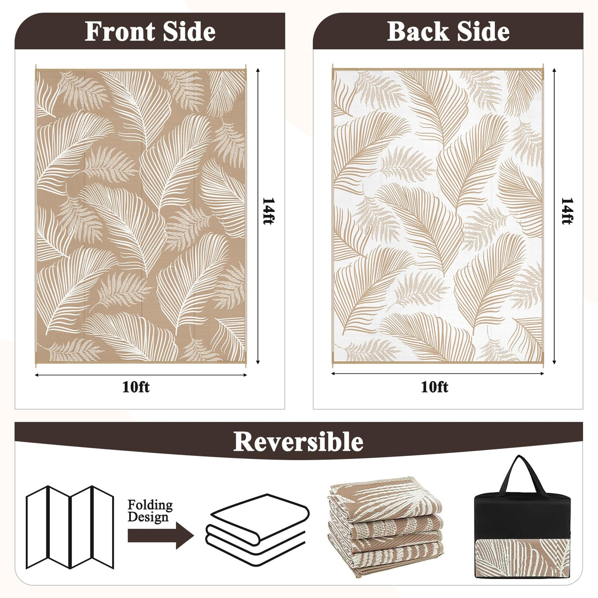 Pauwer waterproof polypropylene material resists stains and dries quickly.