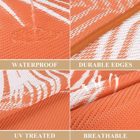 Pauwer waterproof RV mat; lightweight and portable for camping trips.