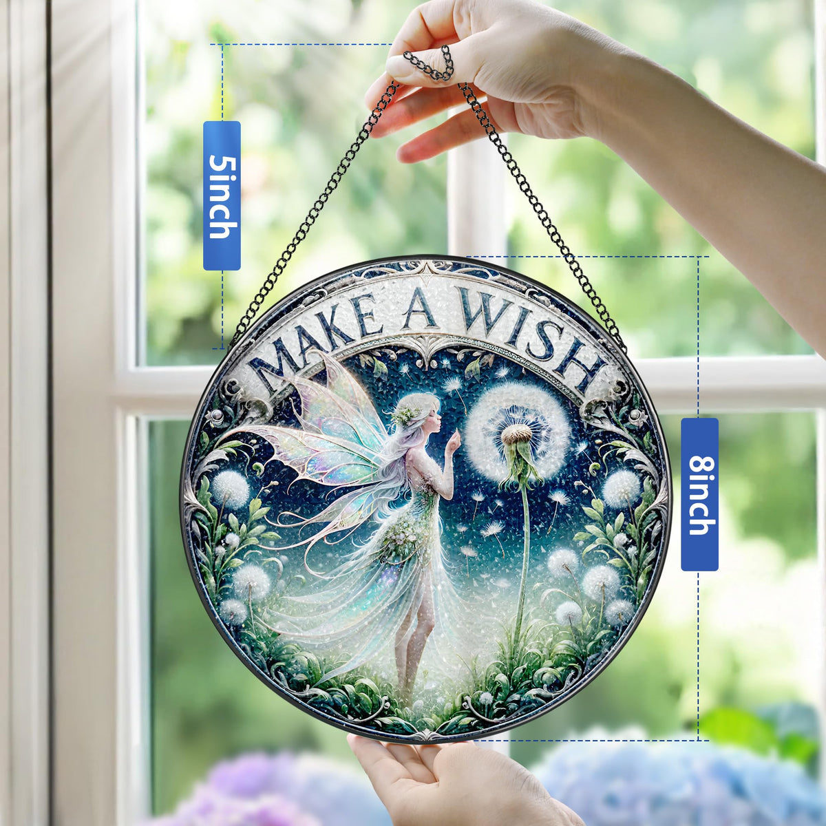 Pauyadu diamond glass-frame suncatcher for durable, long-lasting window art.