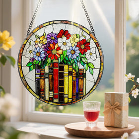 Pauyadu diamond glass ornament with chain ready to hang