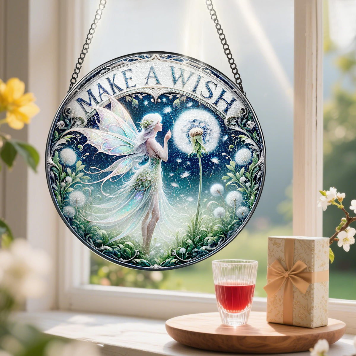Pauyadu sun catcher enhances porches, doors, and tabletops with sparkling color.