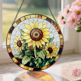 Pauyadu stained glass suncatcher makes a thoughtful gift for mom or grandma