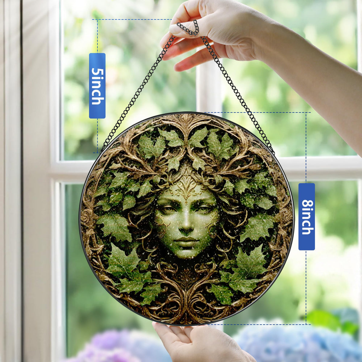 Pauyadu 8-inch window decor adds color to any space.