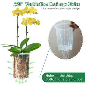 Pavtner modern minimalist design fits indoor or outdoor orchid displays