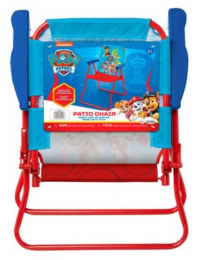 Paw Patrol kids folding chair with safety lock, secure during use.
