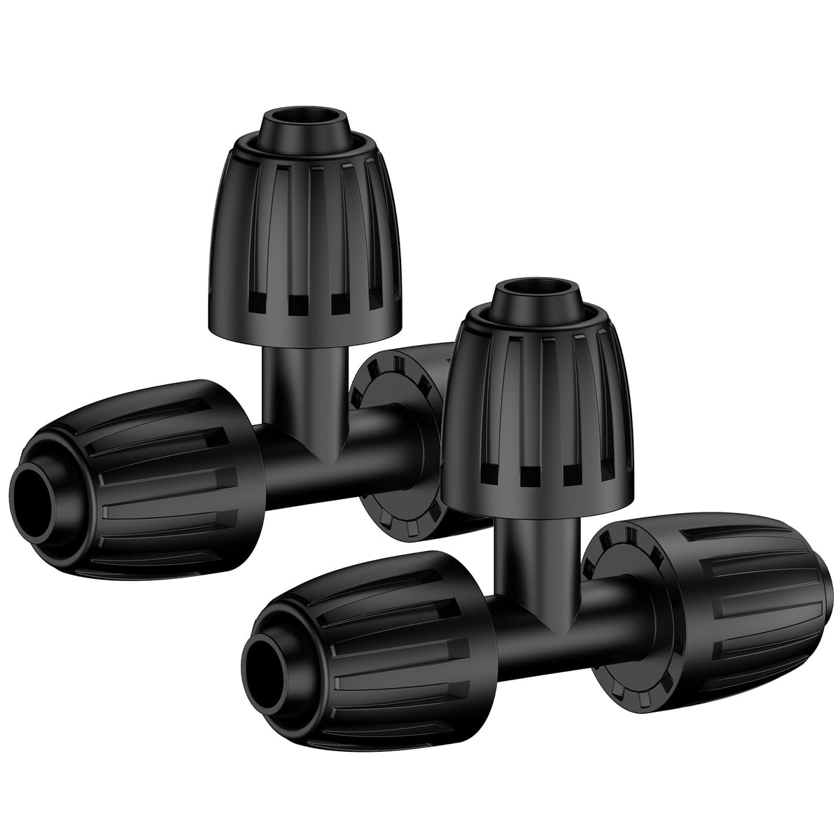 Pawfly 15p drip T connectors enable flexible branching for efficient watering.