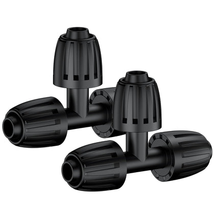 Pawfly 15p drip T connectors enable flexible branching for efficient watering.