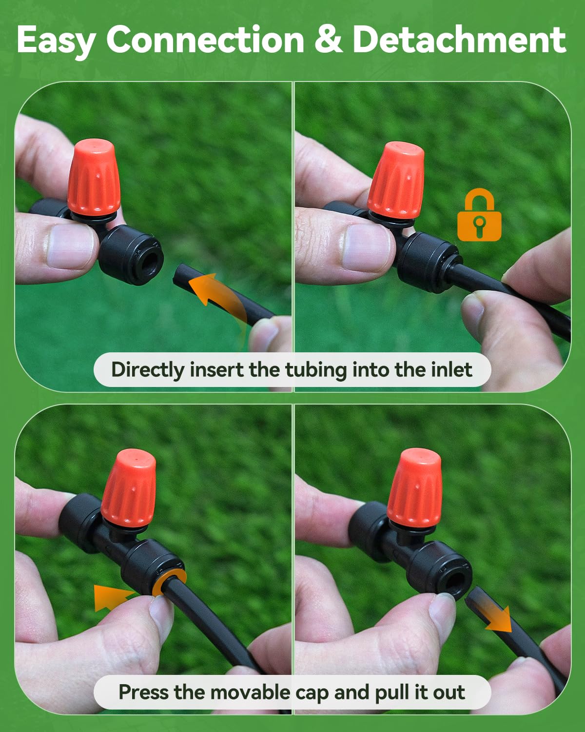 Pawfly set includes 6 end plugs and 30 emitters for full garden coverage.