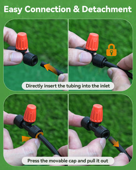 Pawfly set includes 6 end plugs and 30 emitters for full garden coverage.