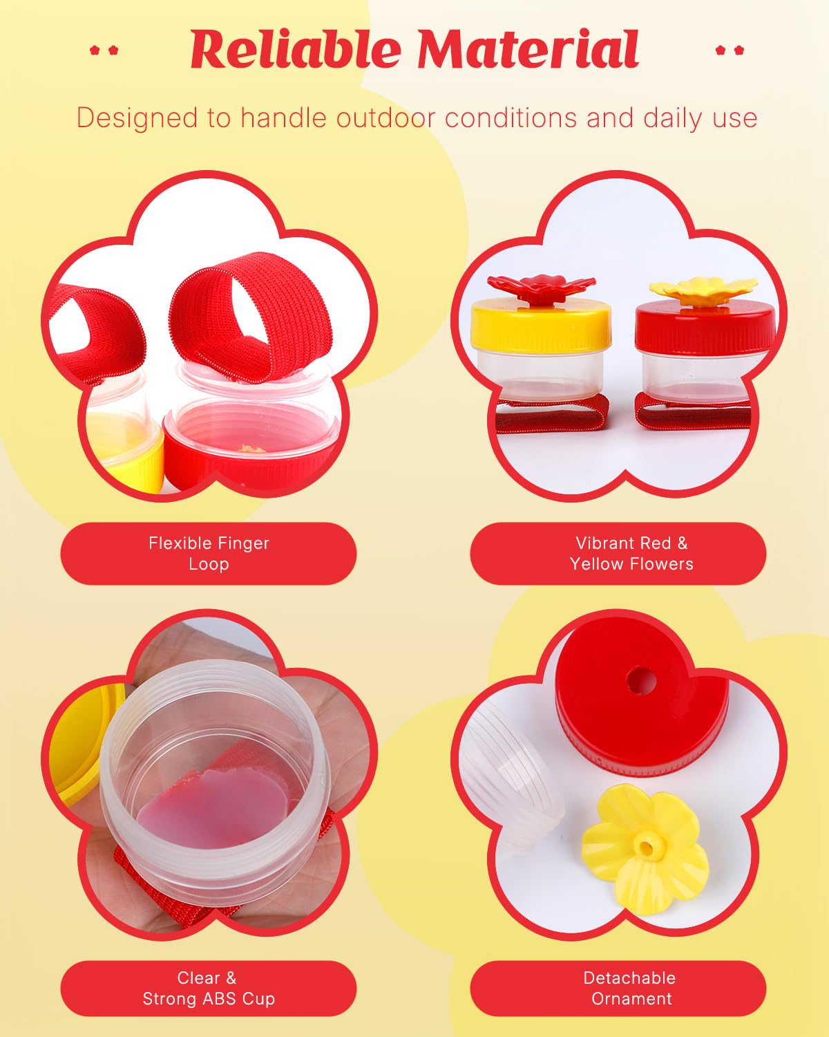 Pawfly 4-piece set of hand held feeders ready for simultaneous feeding