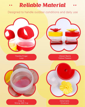 Pawfly 4-piece set of hand held feeders ready for simultaneous feeding