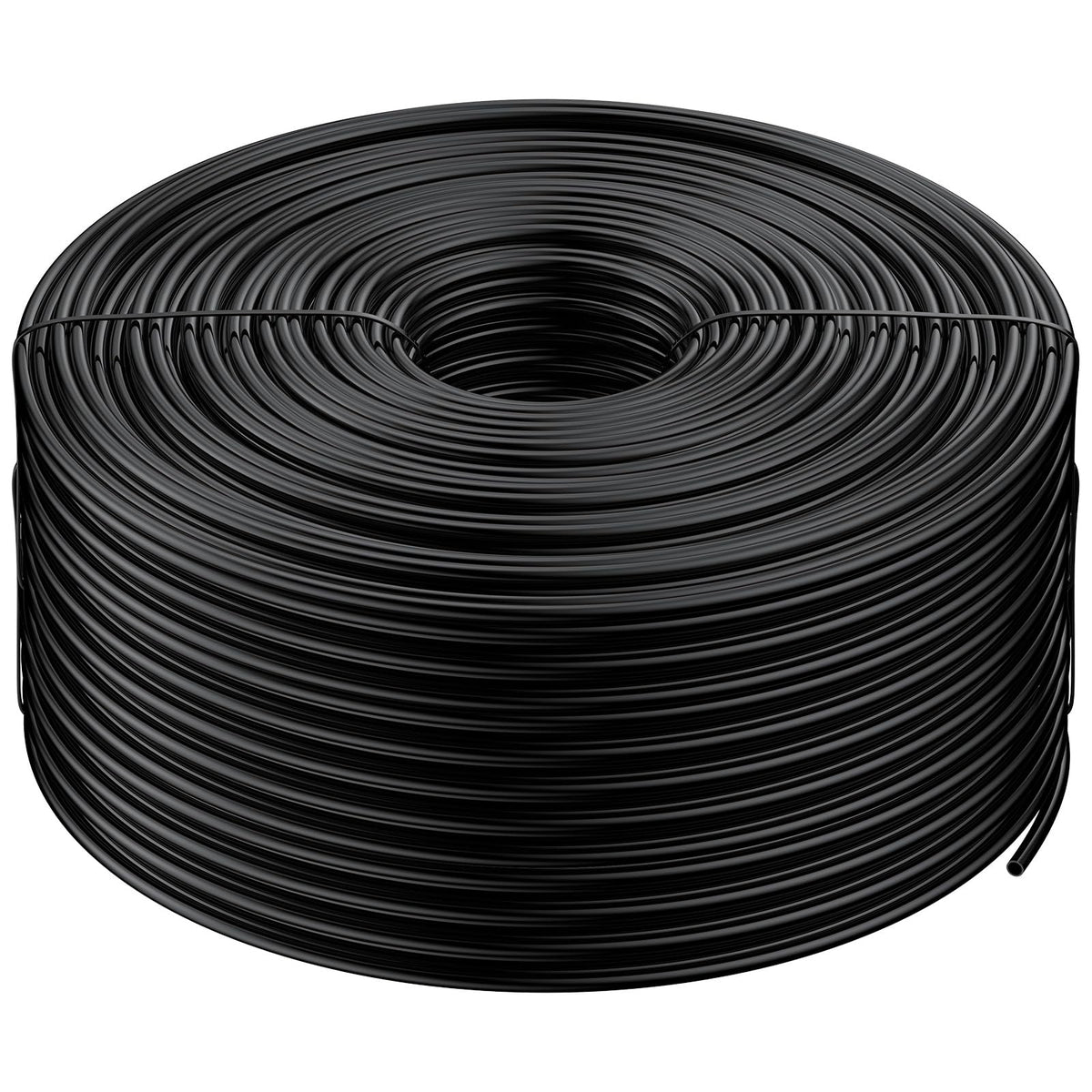 Pawfly 500 ft 1/4 in drip tubing coil for efficient garden irrigation, extending watering reach.