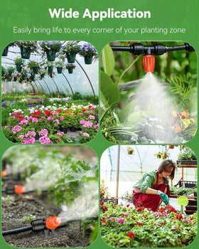 Pawfly adjustable flow nozzle provides 360 degree control for mist or stream.