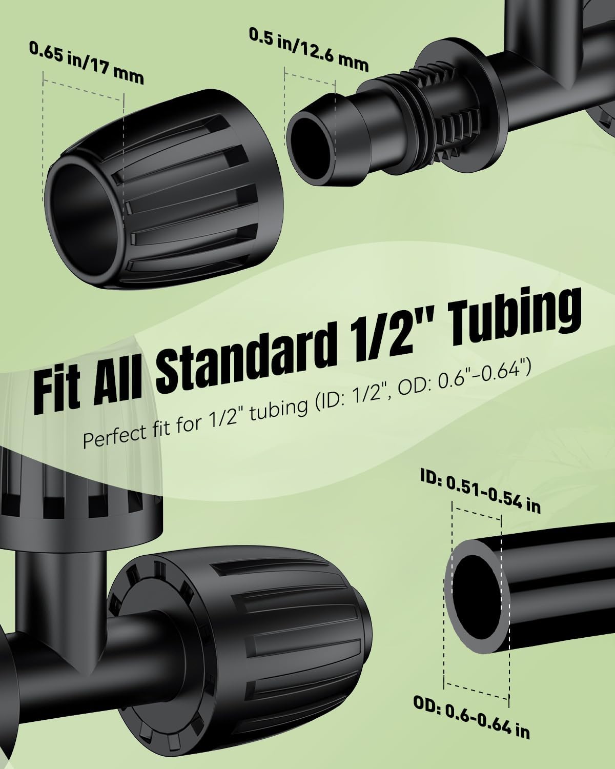 Pawfly anti-drop lock nuts secure tubing under high pressure and prevent slips.
