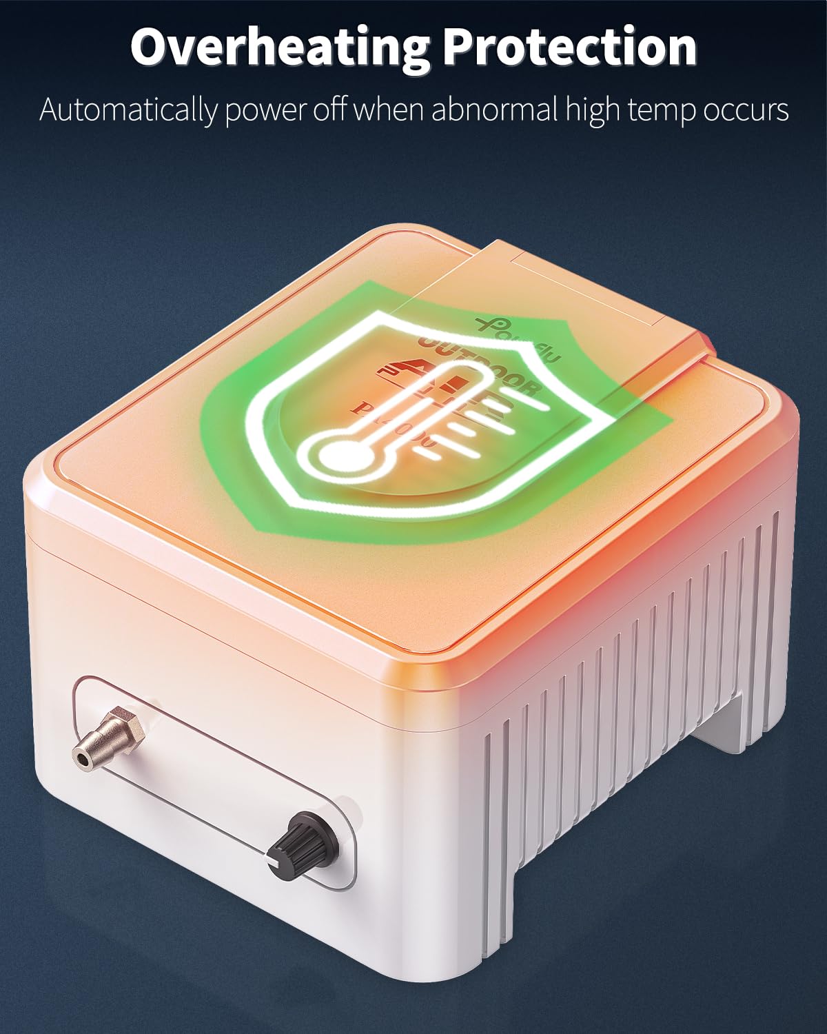 Pawfly control lever valve shows adjustable airflow for customized aeration