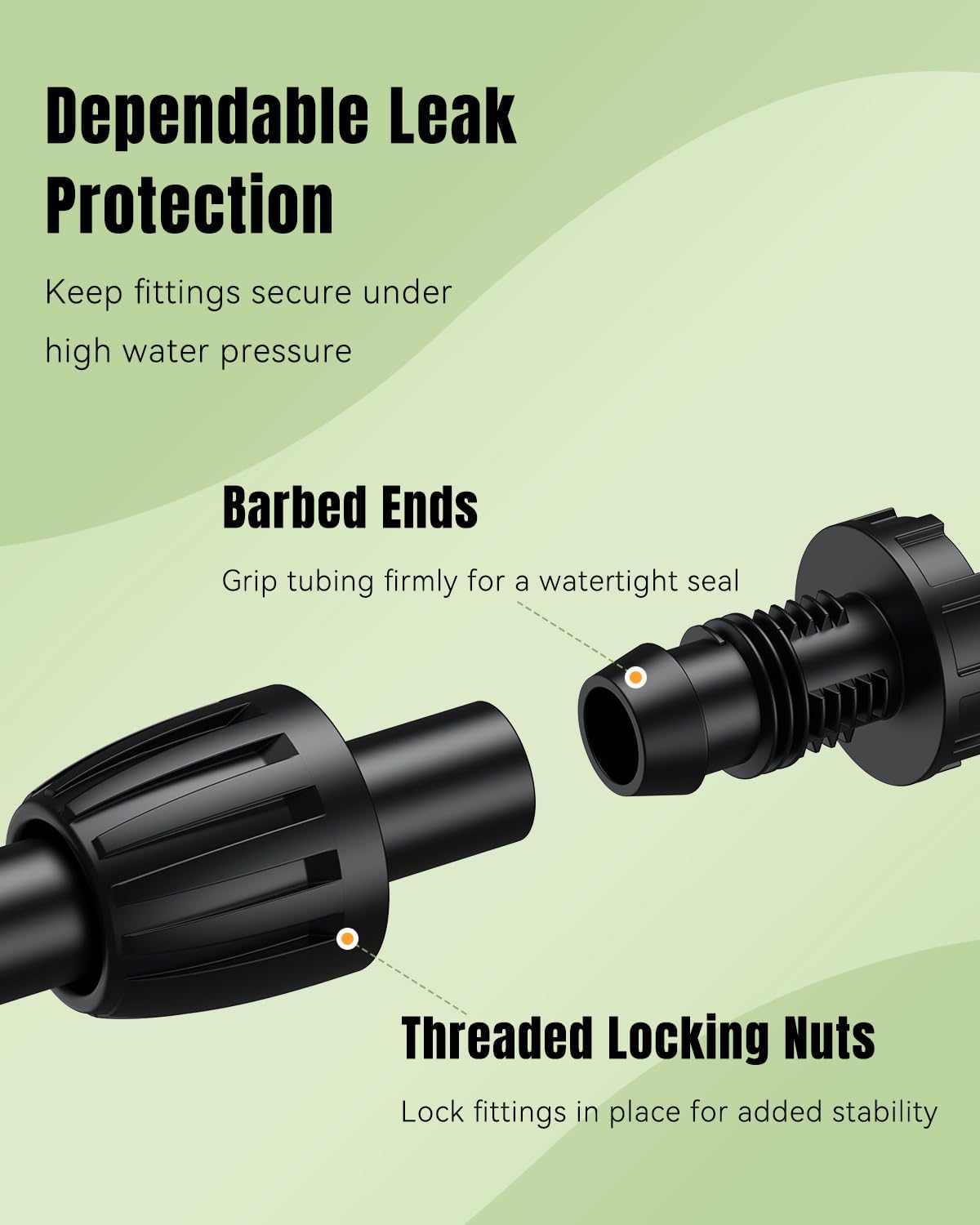 Pawfly durable drip fittings support long-season gardening across raised beds and greenhouses.