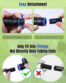 Inserting Pawfly end plug into a fitting for quick termination