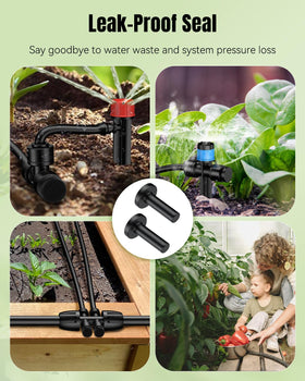 Pawfly garden irrigation end plug used to seal unused outlets
