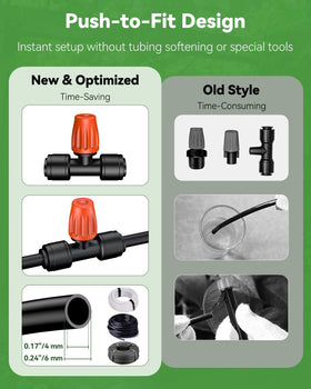 Pawfly emitters suitable for flower beds, vegetables, greenhouses and lawns.