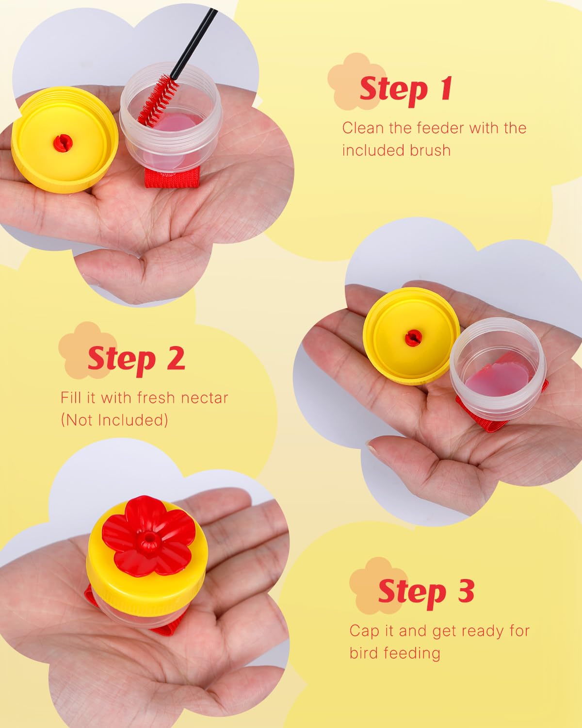 Pawfly feeder showing nylon finger strap for secure, slip-free feeding moments