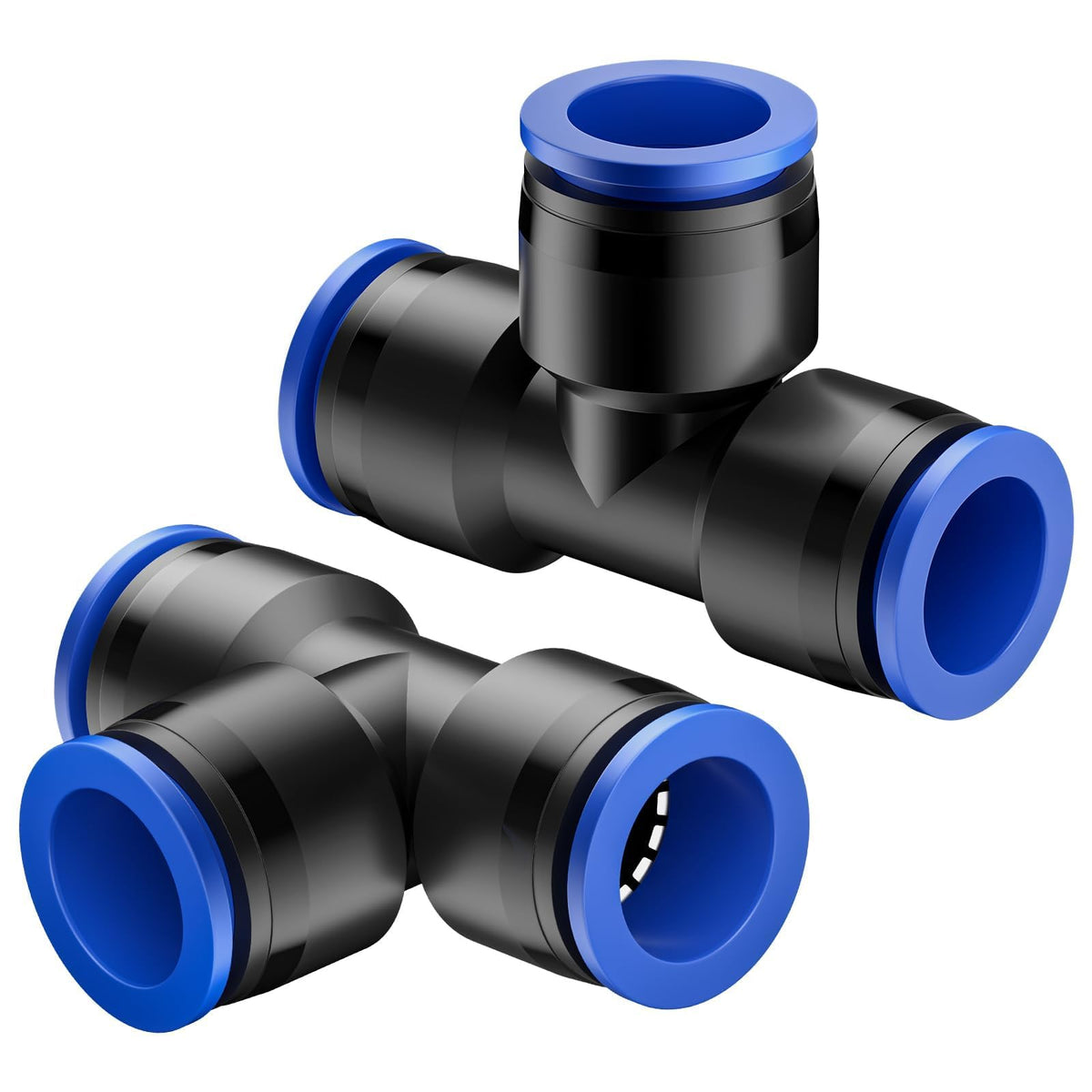 Pawfly push-to-connect tee fittings for quick, tool-free irrigation setup