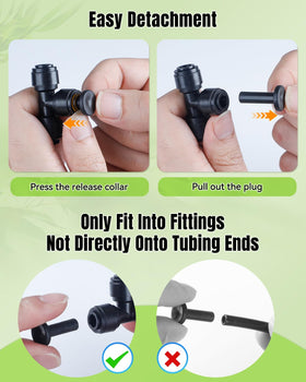 Pawfly push-to-fit end plug shows easy removal and reconfiguration
