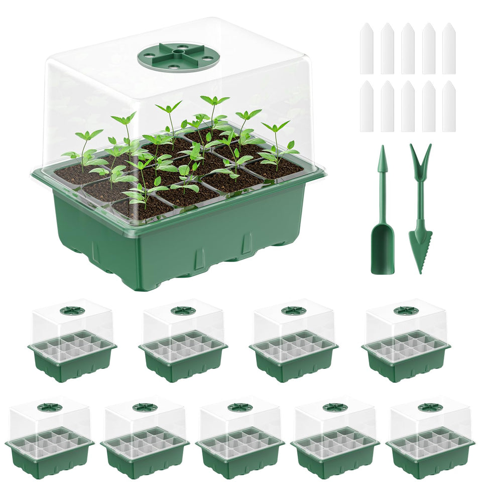 Pawfly seed starter kit 10-pack trays ready for effortless indoor germination.