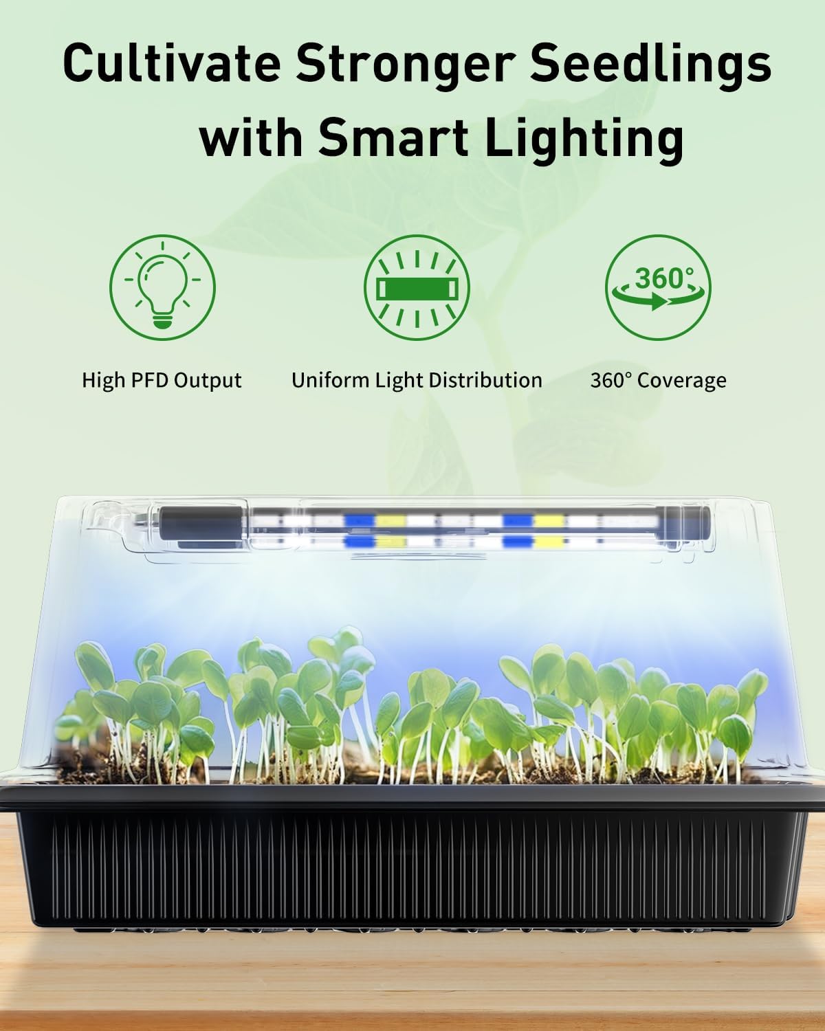 Pawfly seed trays feature thickened PVC walls that resist warping.