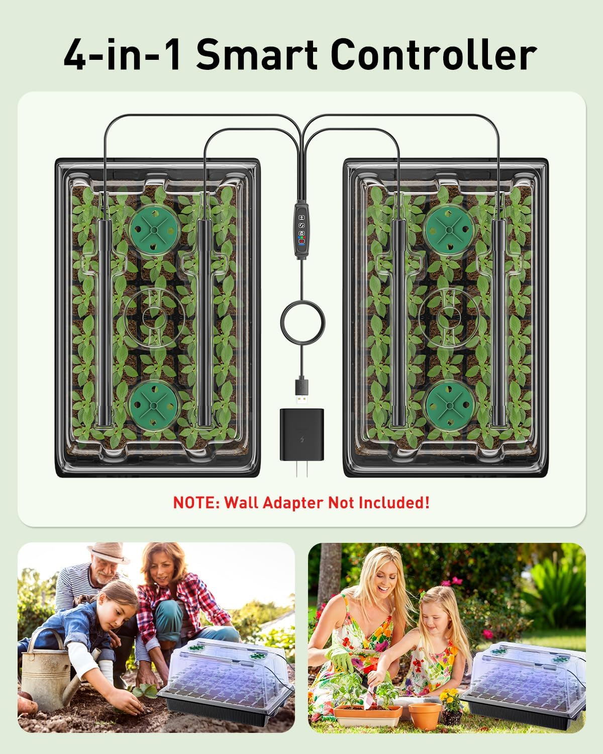 Pawfly trays help reach transplant-ready seedlings with optimal light.