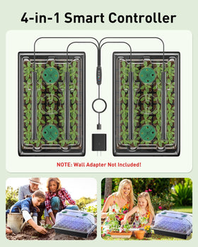 Pawfly trays help reach transplant-ready seedlings with optimal light.