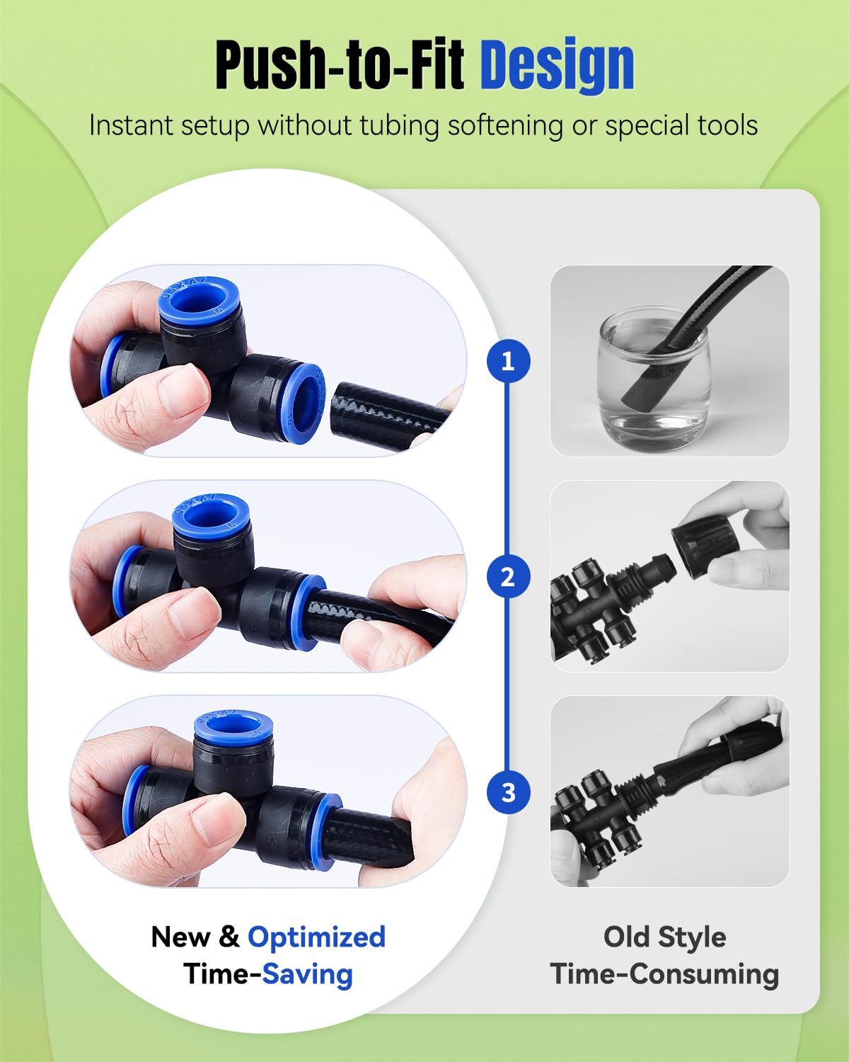 Pawfly three-way drip tee supports extending watering to multiple zones
