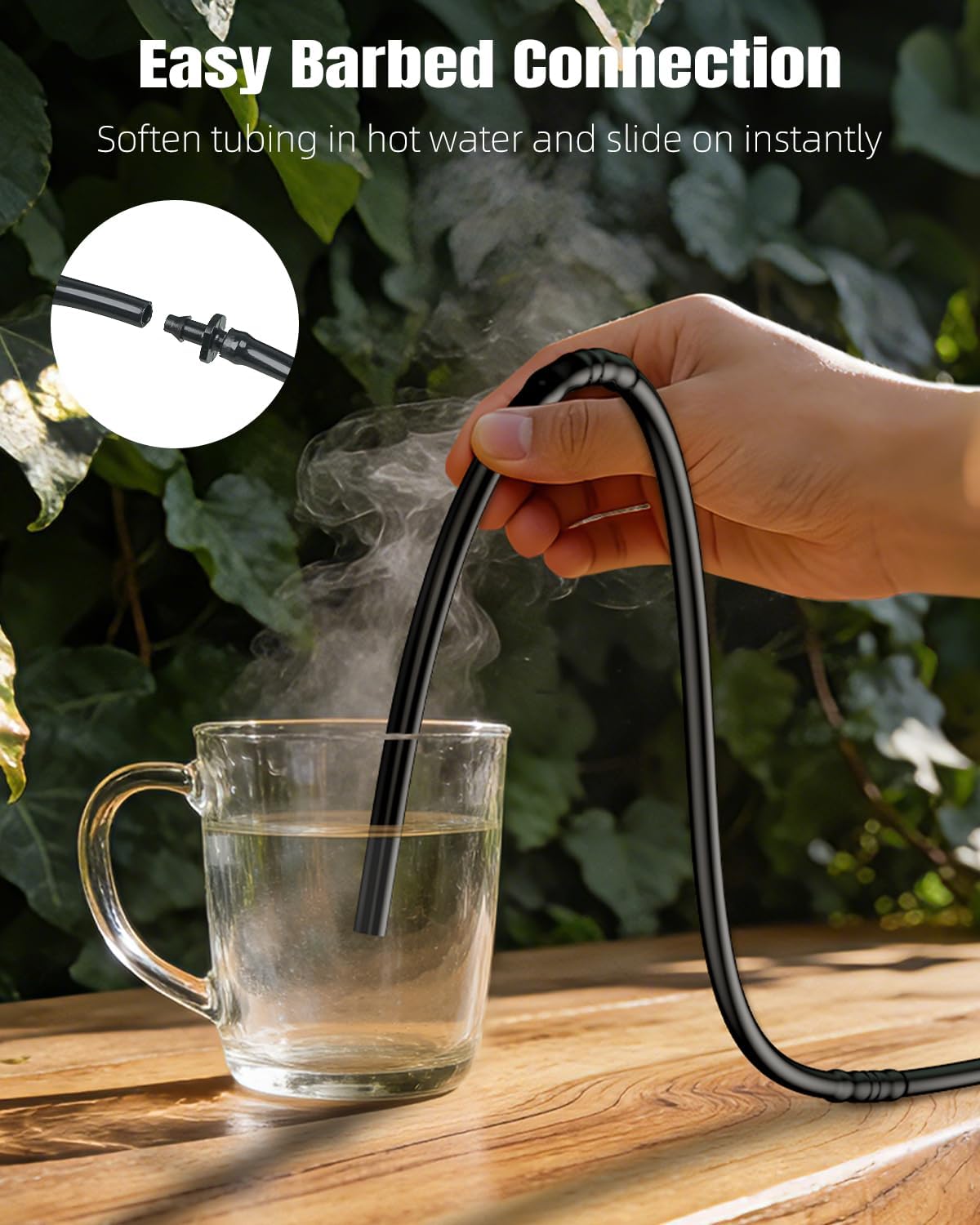 Pawfly weather-resistant polyethylene tubing withstands sun and temperature changes.