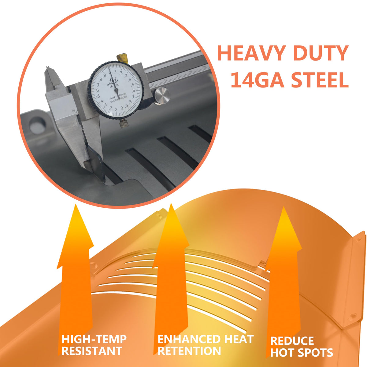 Pawsible heat deflector for Pit Boss modulates flame and diffuses heat