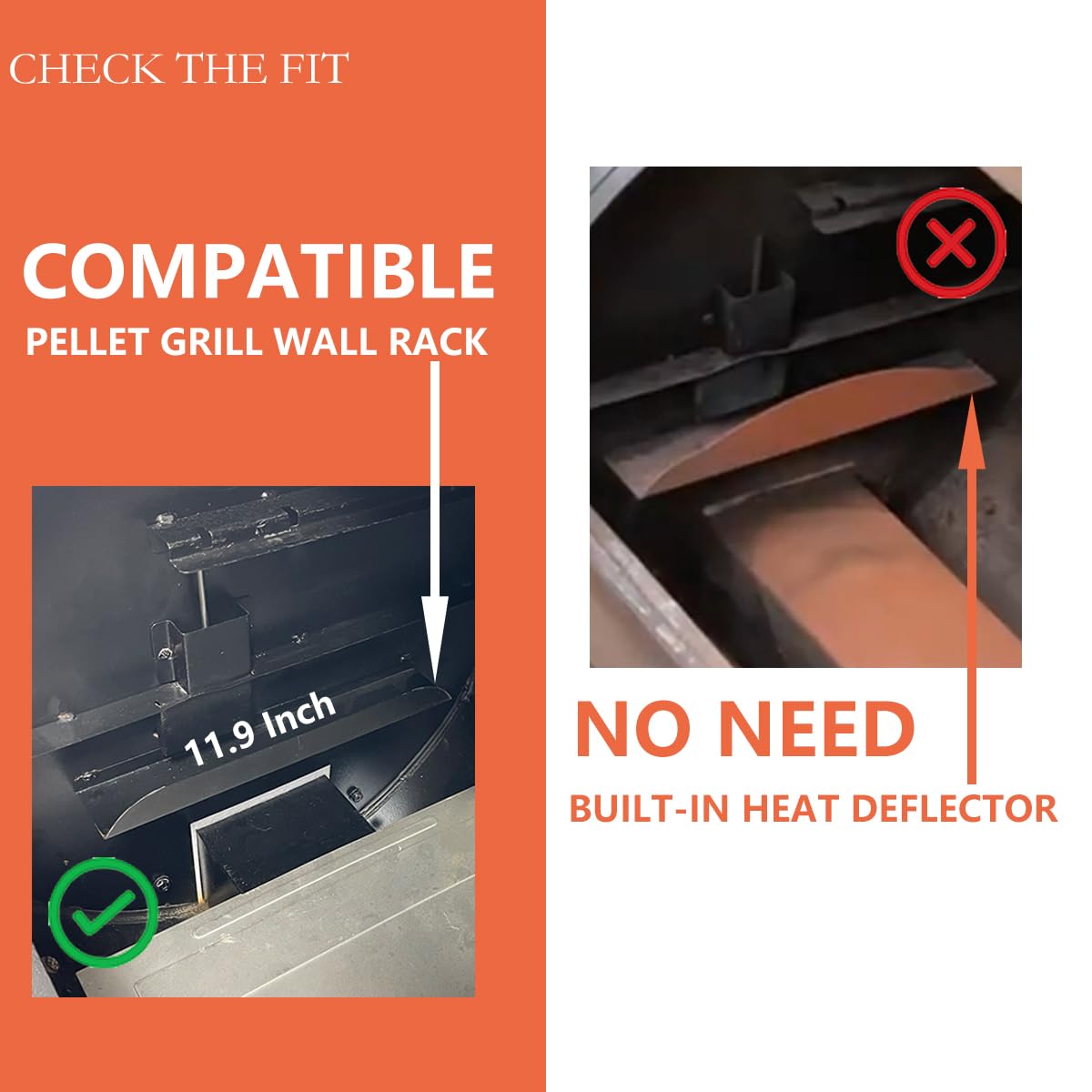 Pawsible heat diffuser plate in use on Pit Boss illustrating smoother grilling