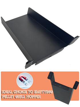 Pawsible magnetic pellet cleanout chute clean hopper flow during use