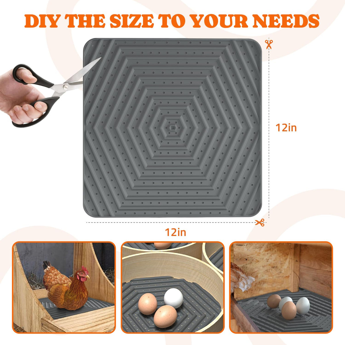Pawtners nesting mats are simple to clean and reinstall for hygiene.
