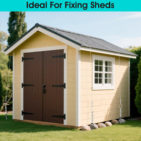 Payivsve versatile kit supports sheds, gazebos, tents, trampolines for balanced, stable outdoor setups.