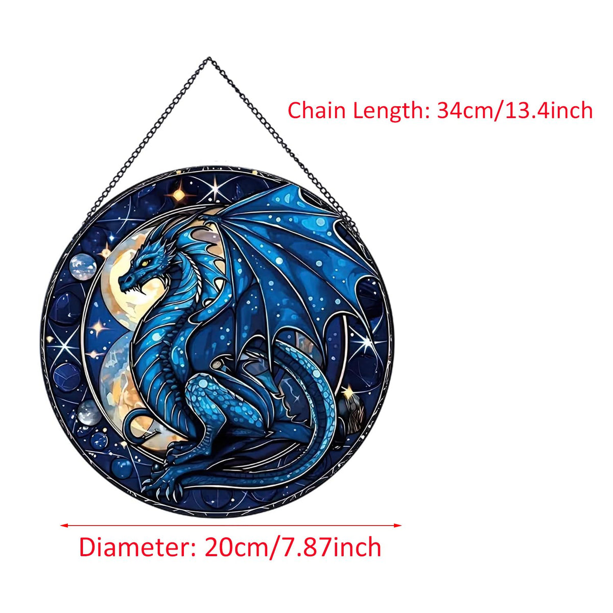 Payutou stained-glass dragon pattern highlights luminous hues for sunny daylight.