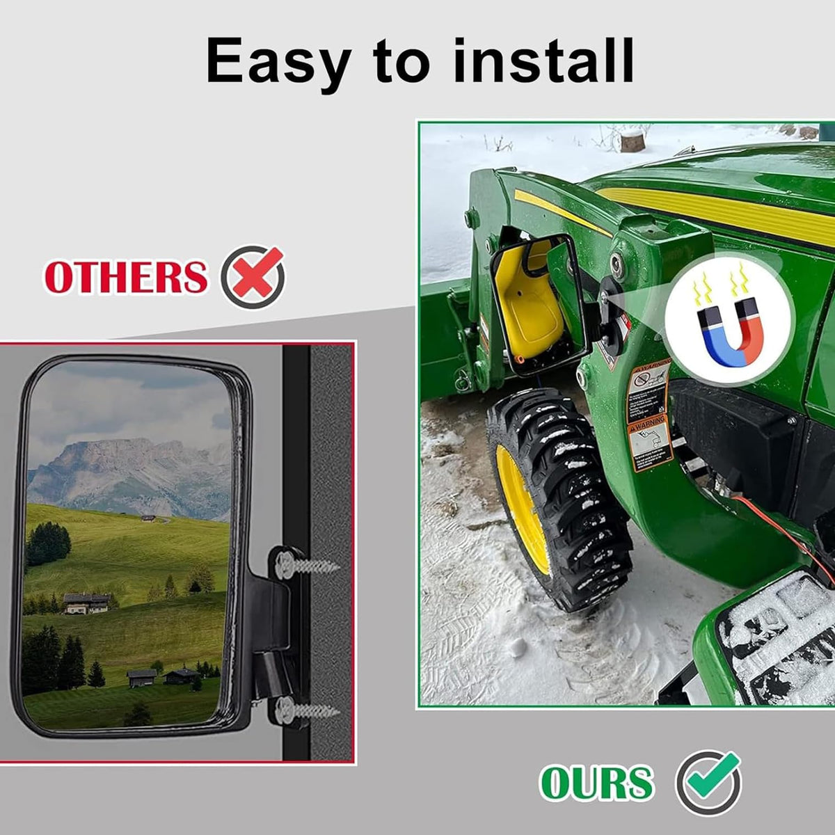 PBsee adjustable mounts offer three positions for angle customization